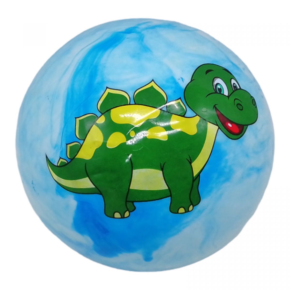 Мячик резиновый "Динозавры", голубой, 23 см