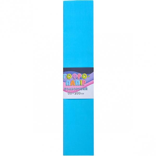 Гофрований папір, 50х200 см (блакитний)