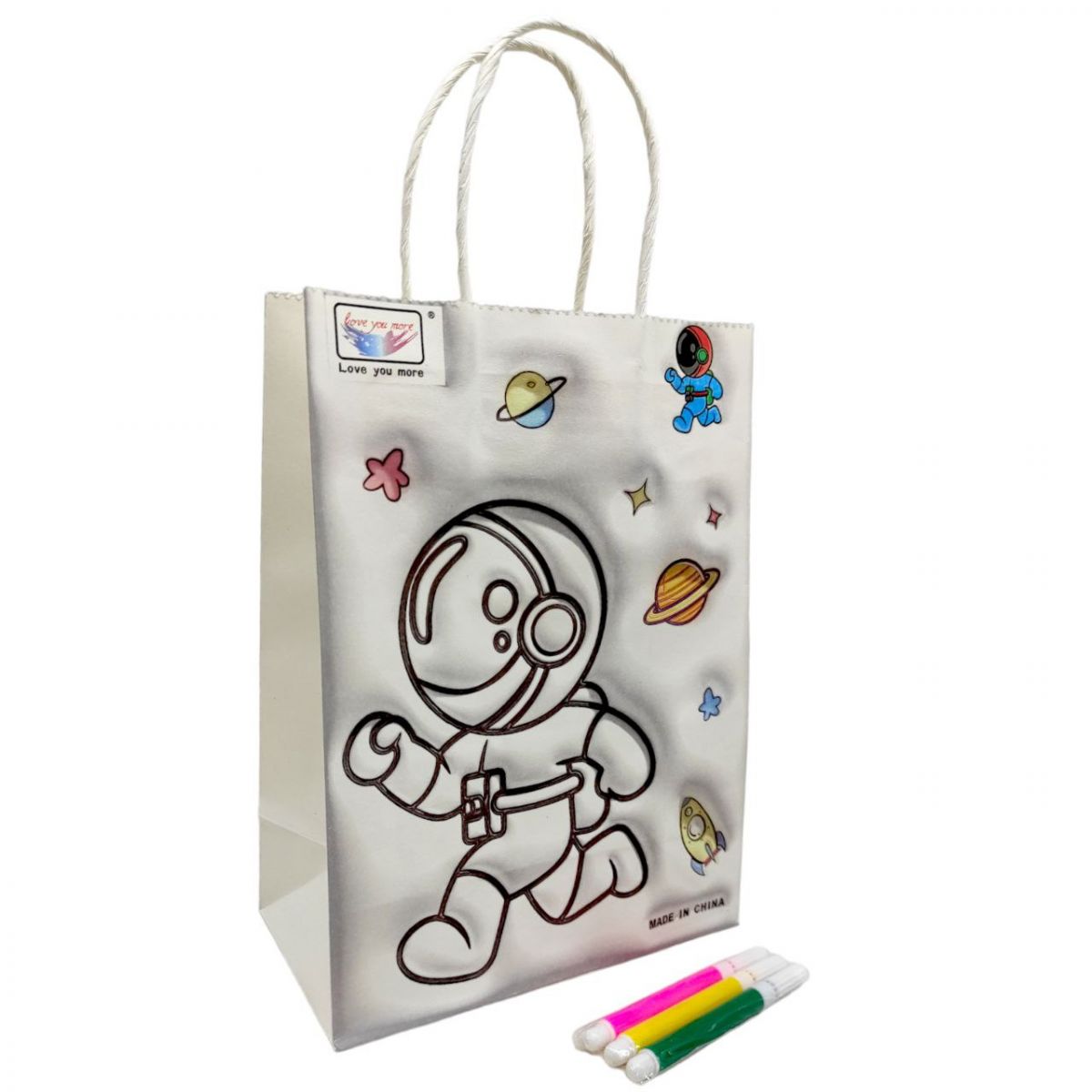 Набор для творчества "Пакет-раскраска: Космонавт"