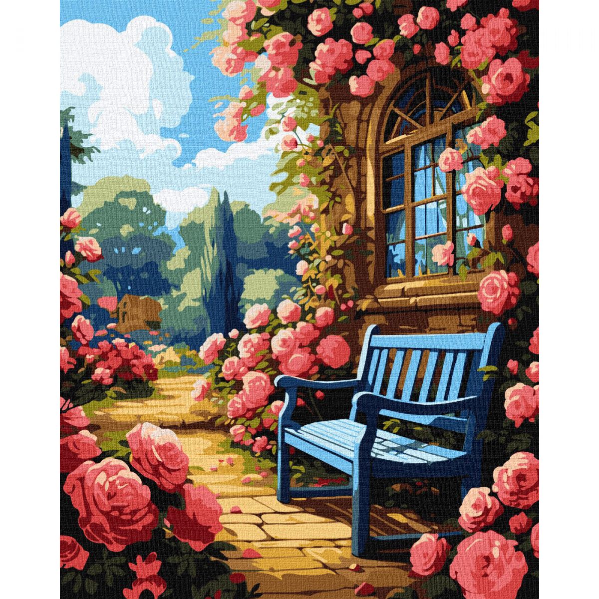 Картина по номерам "Цветочный сад" 40х50 см