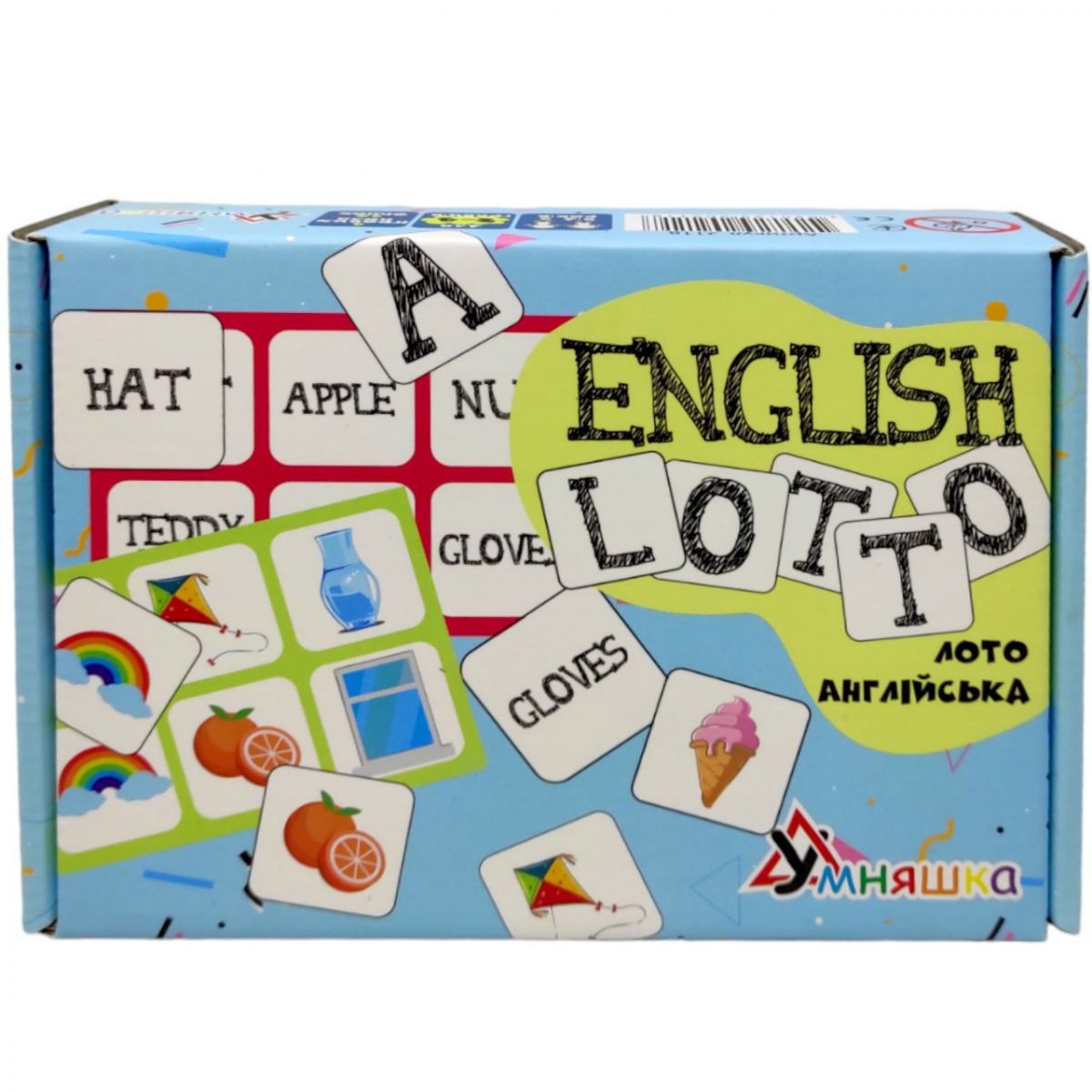 Развивающая настольная игра "Лото английский/English lotto" (укр)