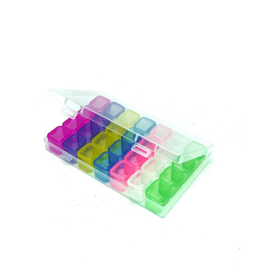 Набор контейнеров для стразов (разноцветный)