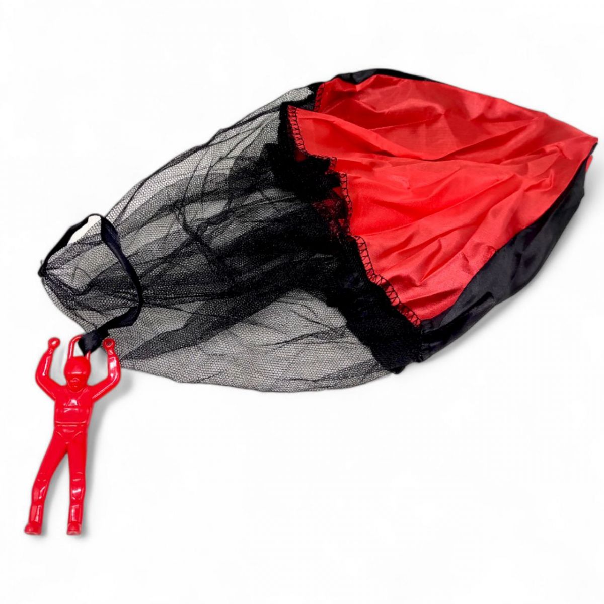 Солдатик с парашютом, 60 см (красный)