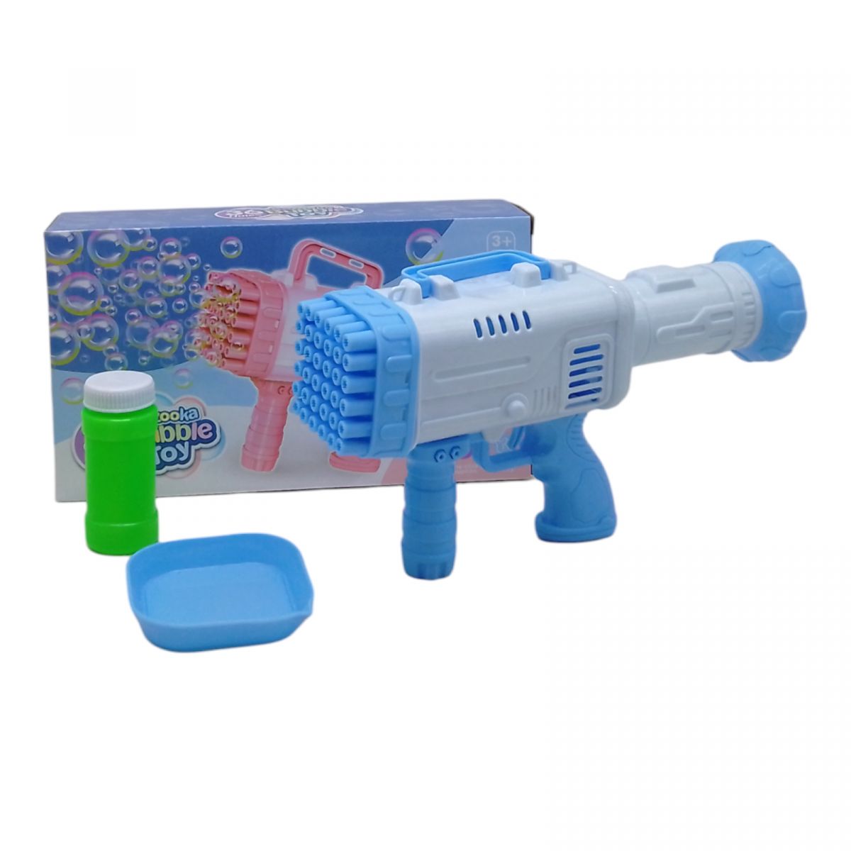 Бластер із мильними бульбашками "Bazooka Bubble Toy" (блакитний)