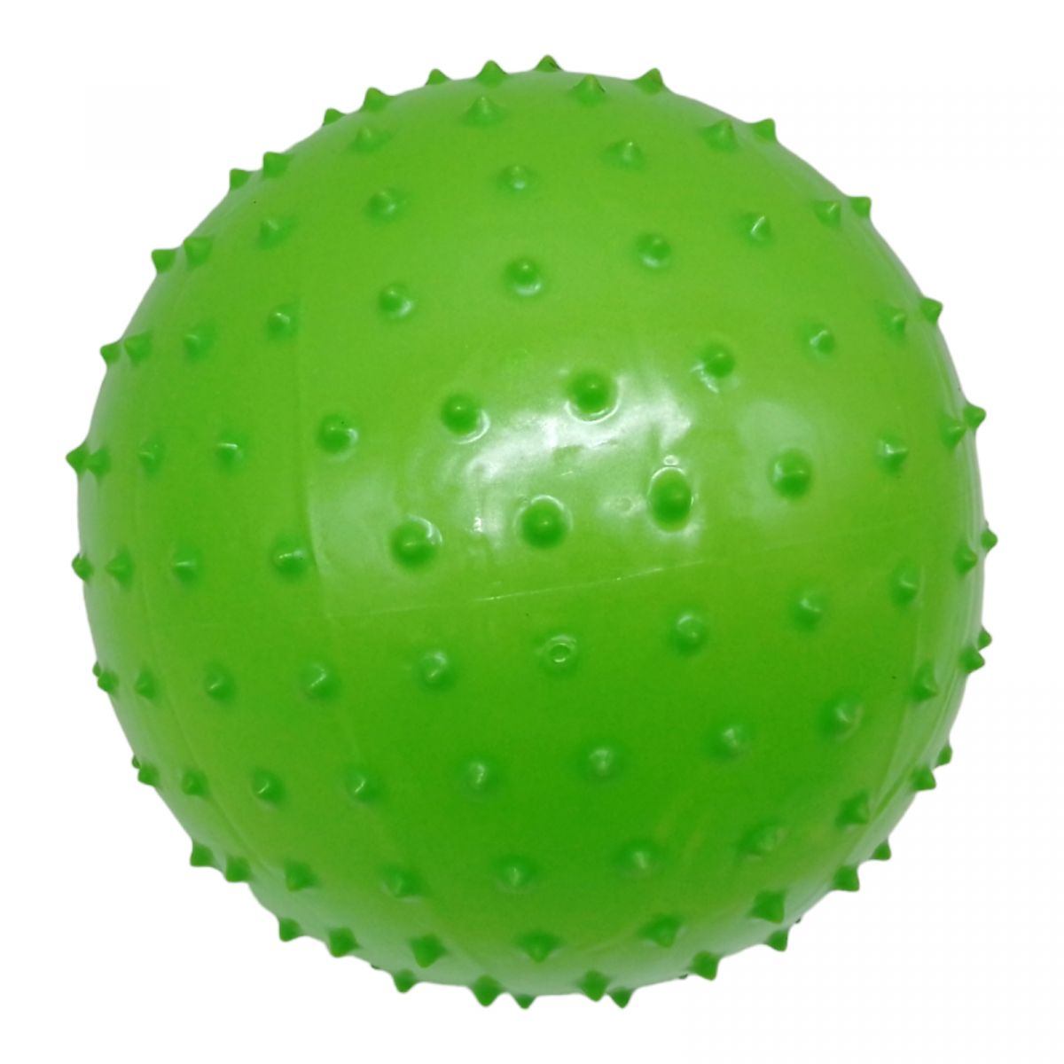 Гумовий мʼяч масажний, 27 см (зелений)