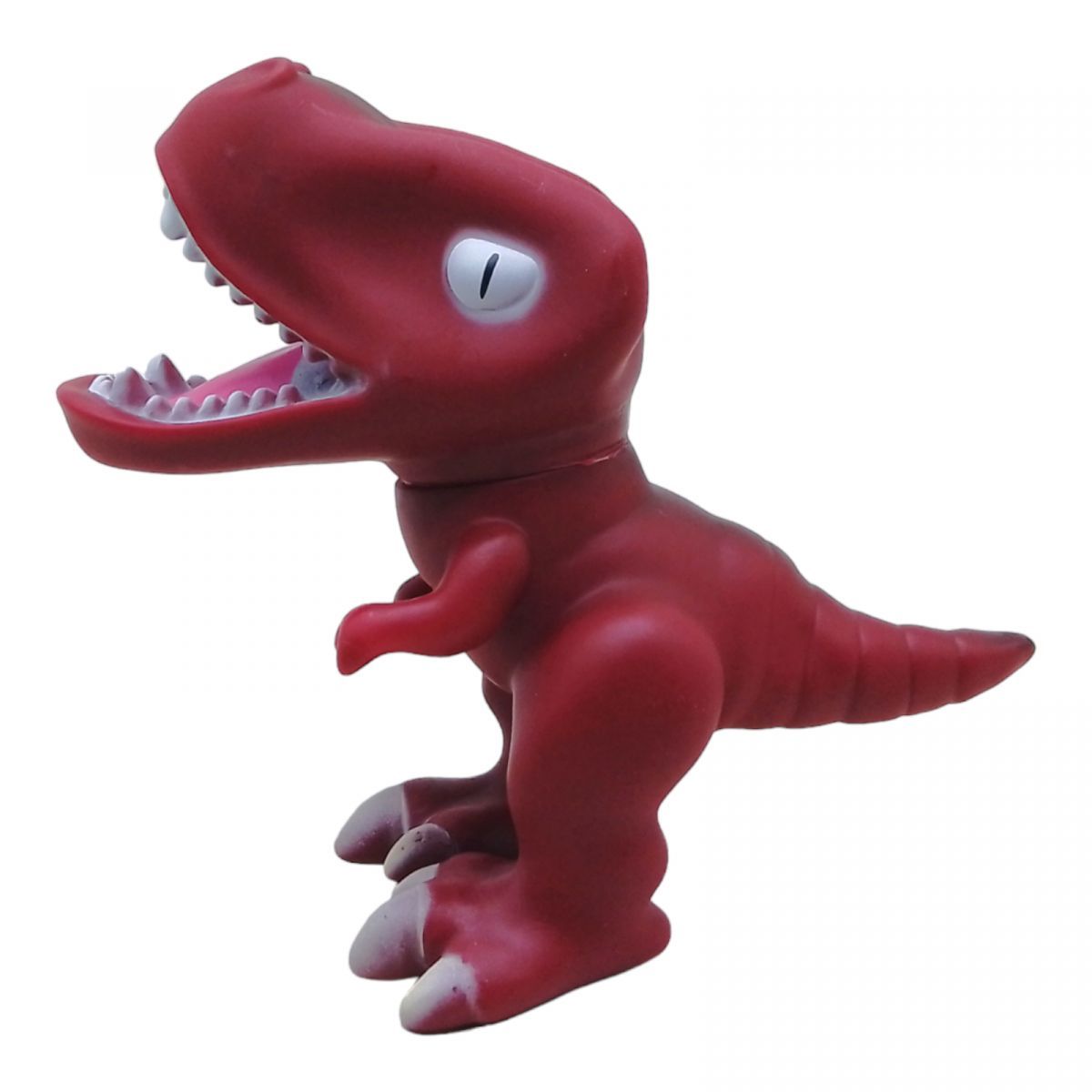 Уценка.  Резиновая игрушка "Динозавр" (коричневый) помятий