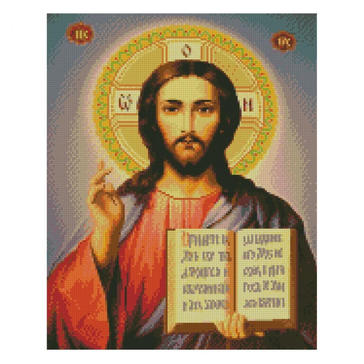 Алмазна картина FA40053 "Ікона Ісус Христос", розміром 40х50 см кр