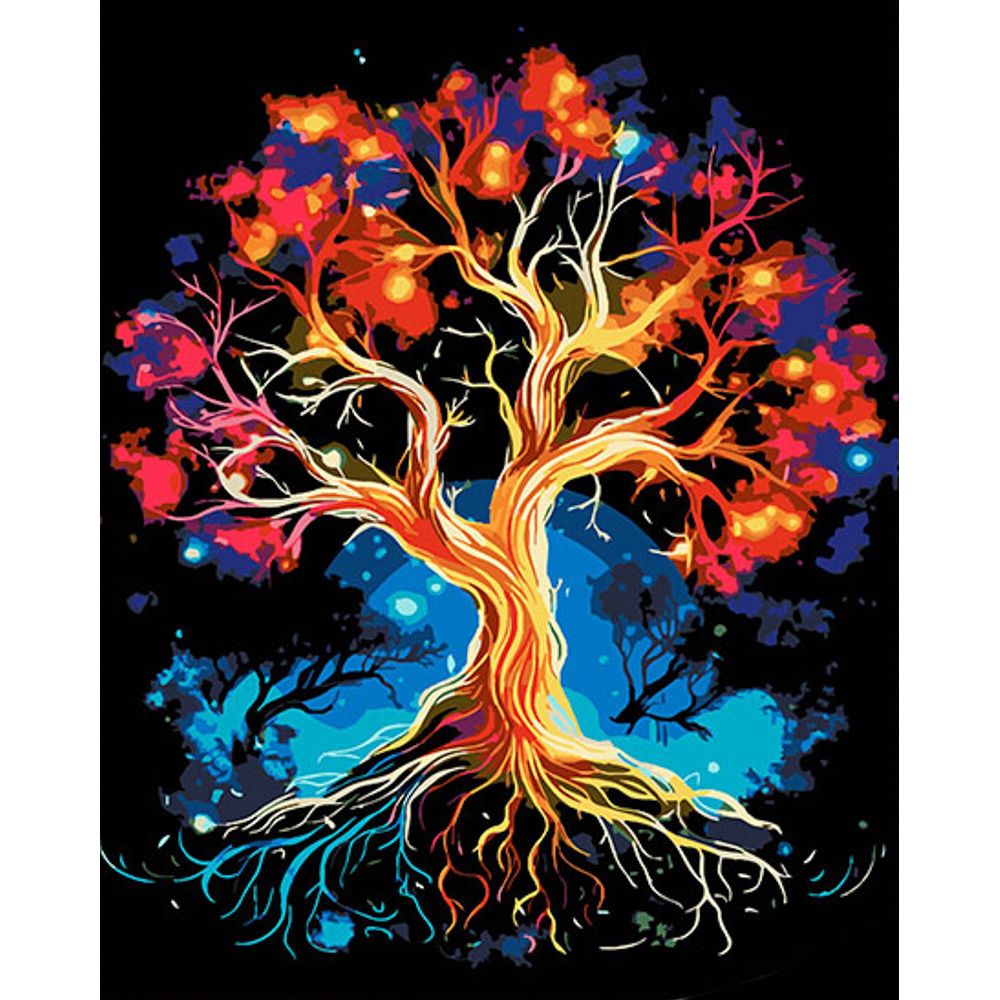 Картина за номерами "Дерево змін"; проективна картина; Сюжет №1; 40х50 см