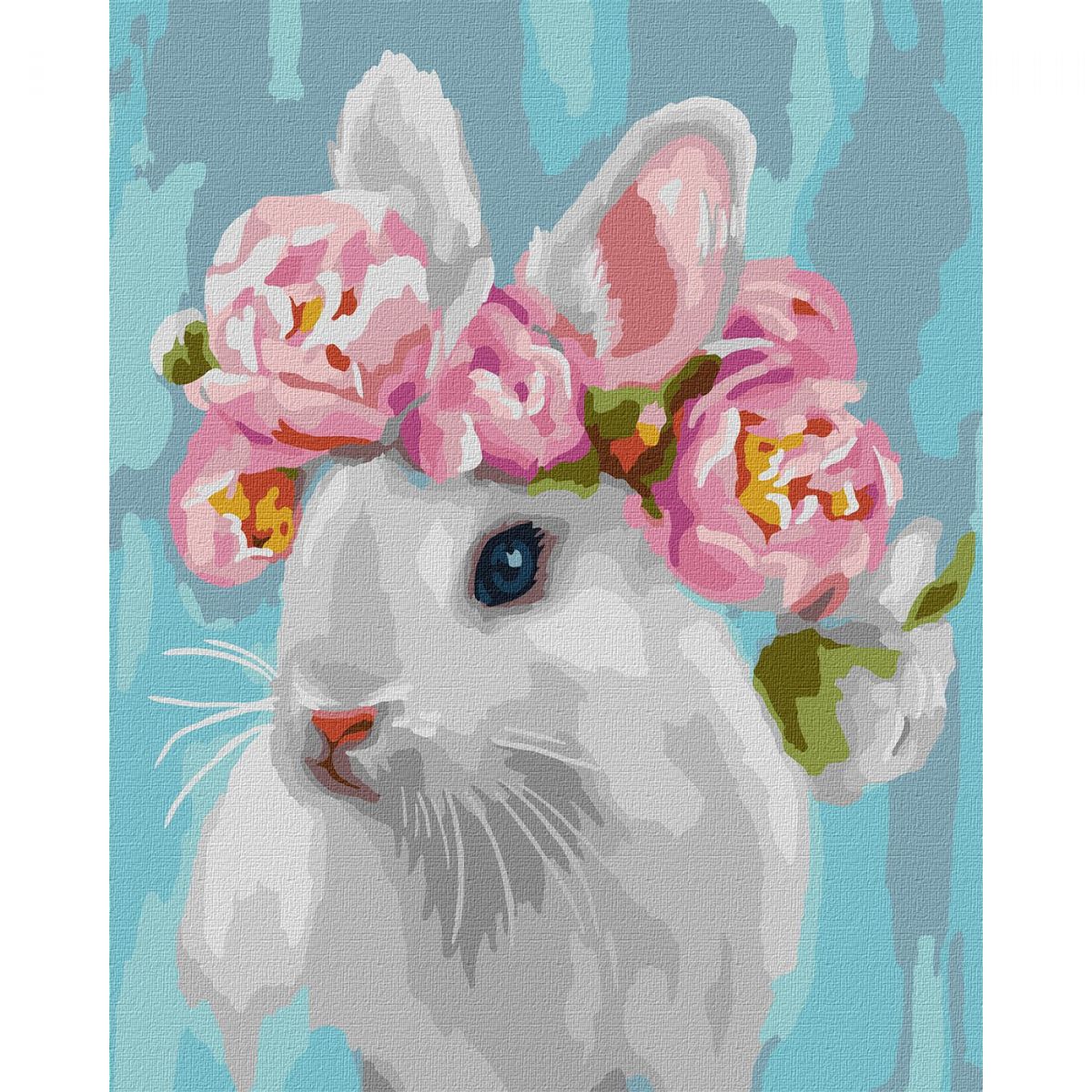 Картина за номерами "Білосніжний кролик" 40х50 см