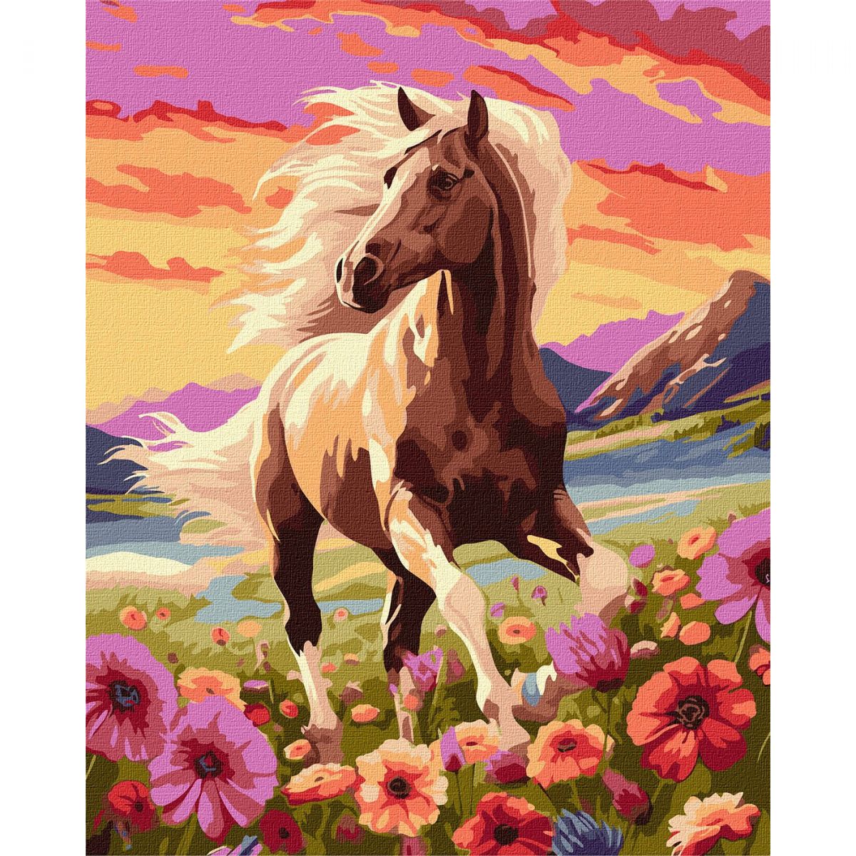 Картина по номерам "Утонченная лошадь" 40х50 см