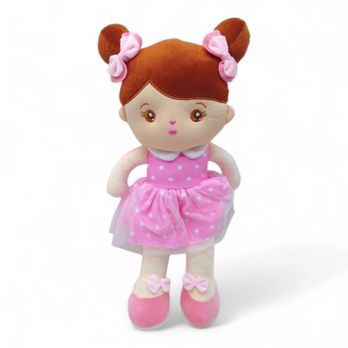 Мʼяка лялька "Дівчинка", 41 см (рожева)
