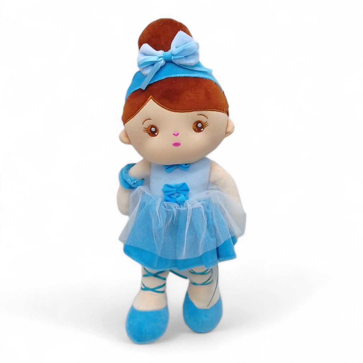 Мʼяка лялька "Дівчинка", 41 см (блакитна)