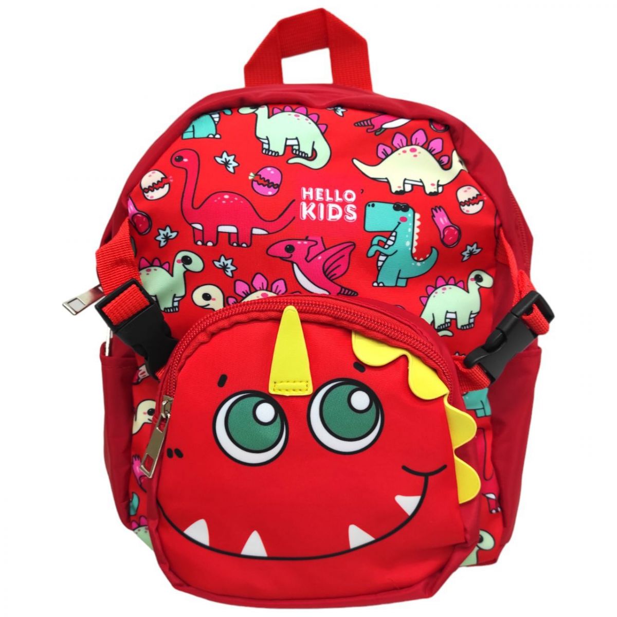 Детский рюкзак "Динозаврики", красный