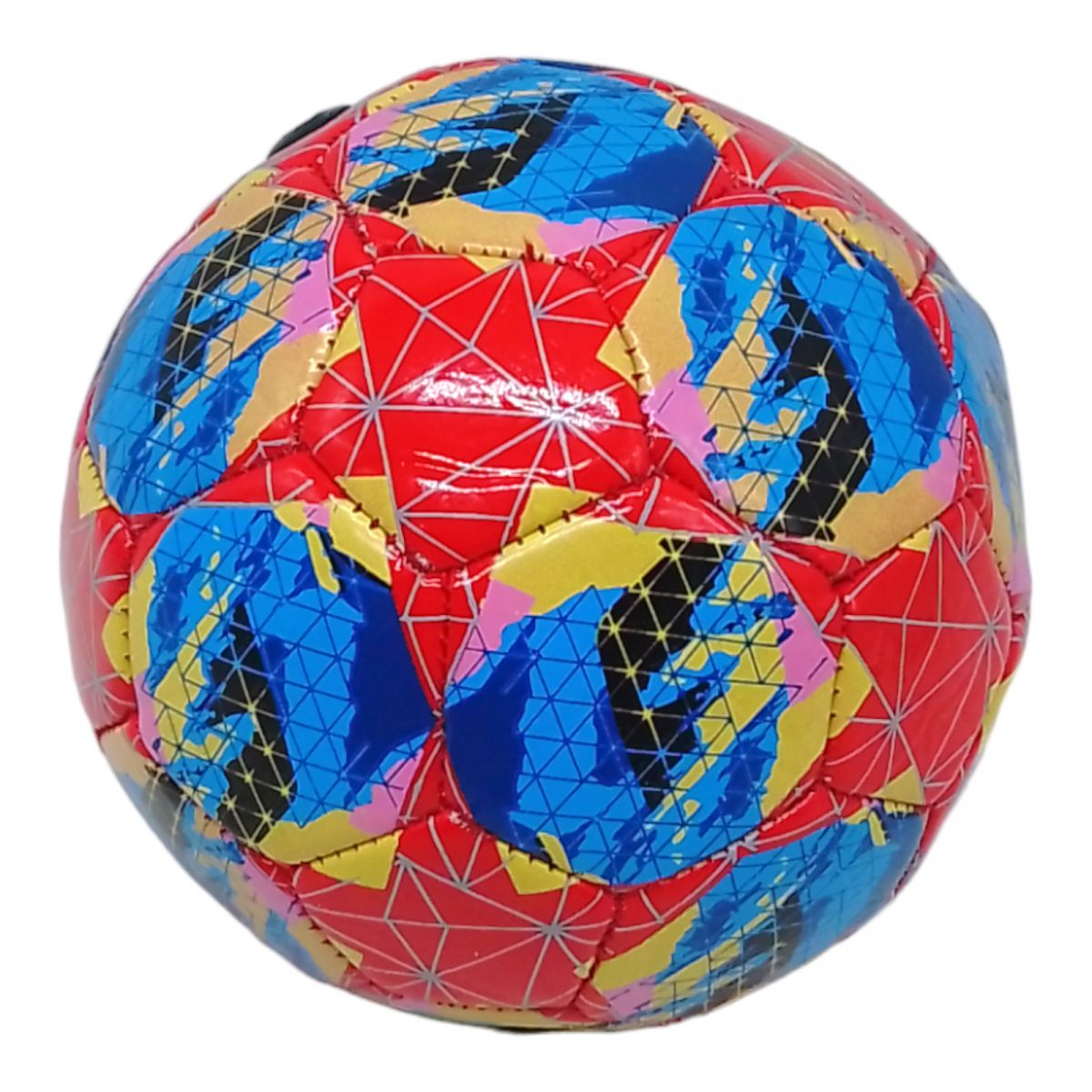 Мяч футбольный детский №2 "Звезды" (красный)