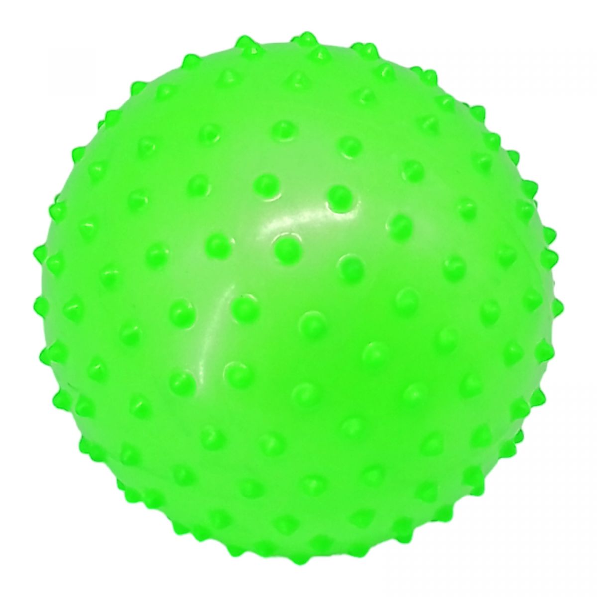 Резиновый мяч массажный, 16 см (зеленый)