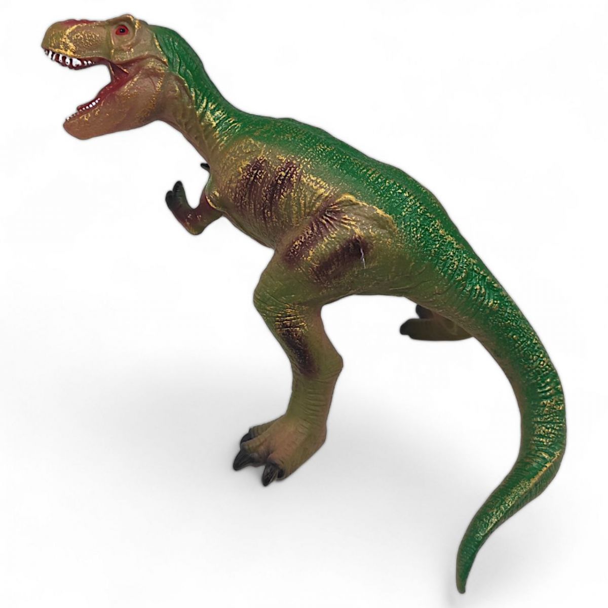 Уценка.  Фигурка динозавра резиновая "Тиранозавр" (вид 2) не стоит