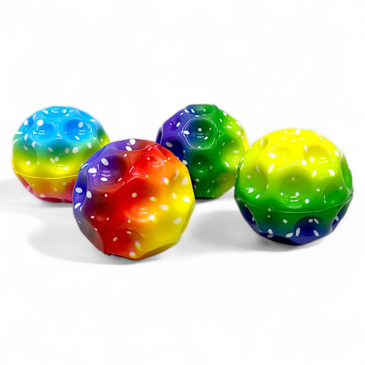 Антигравитационный мяч-попрыгунчик "Радужный", 6 см (микс)