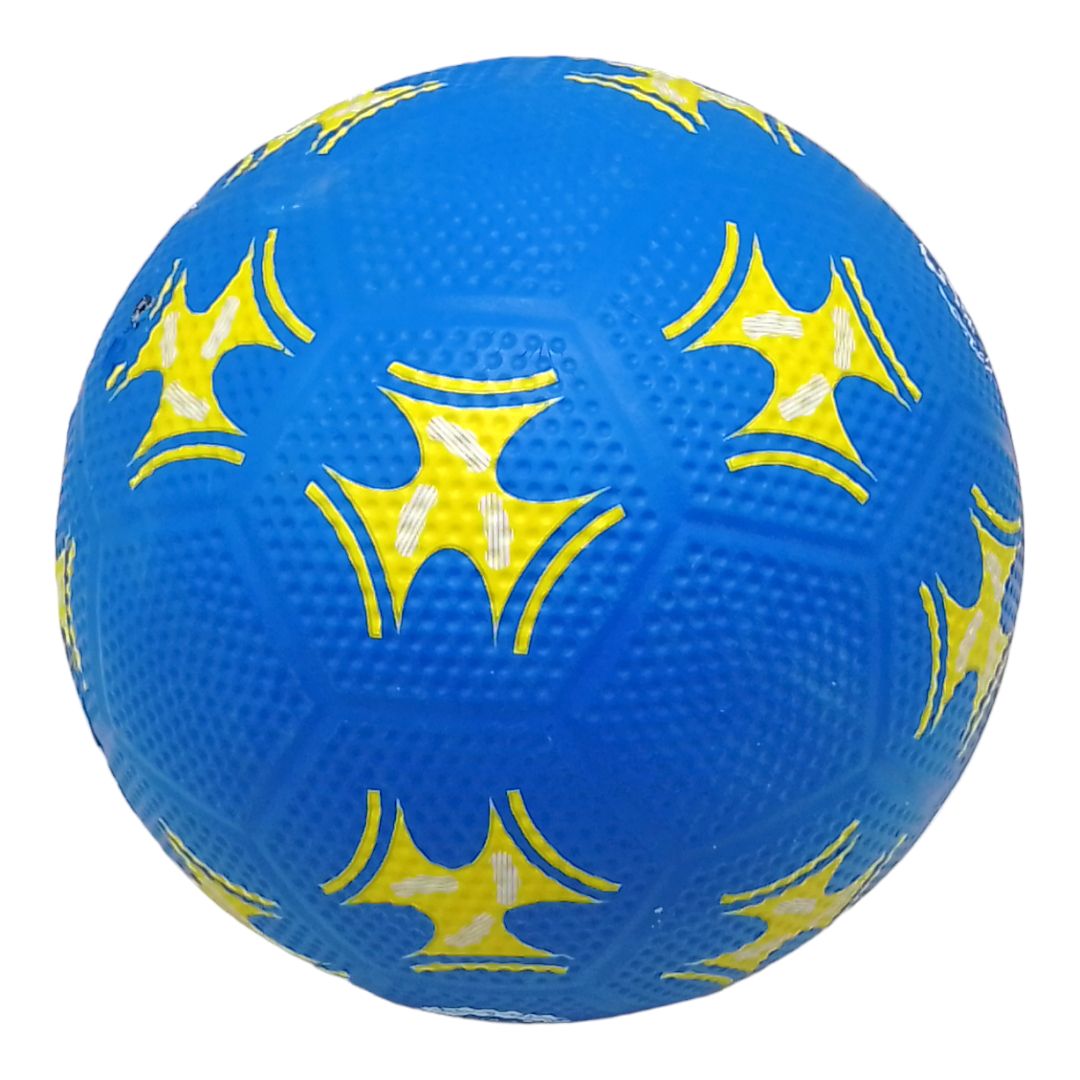 Мʼяч футбольний (номер 5), гумовий, синій