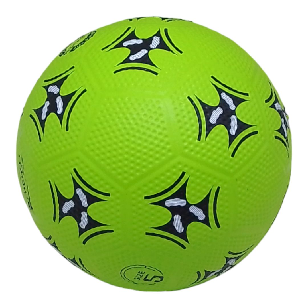 Мʼяч футбольний (номер 5), гумовий, зелений