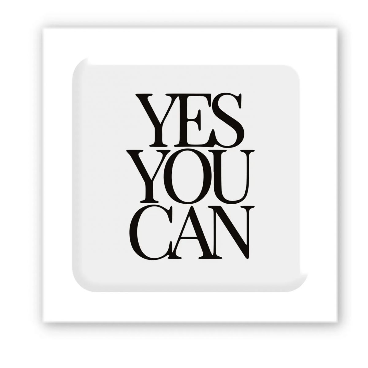 3D стикер "Yes, you can" (цена за 1 шт)
