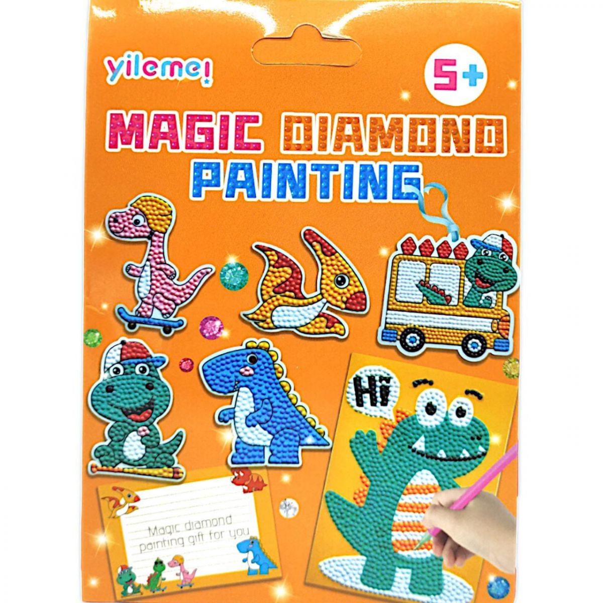 Алмазна мозаїка "Magic Diamond Painting: Динозаврики"