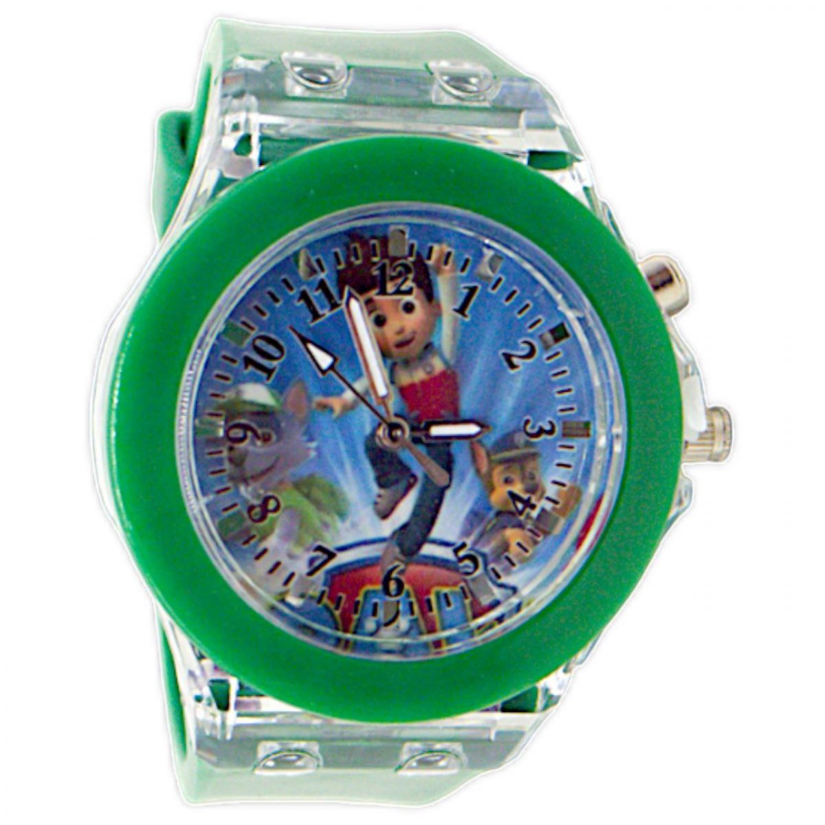 Дитячий наручний годинник, з підсвічуванням (зелений)