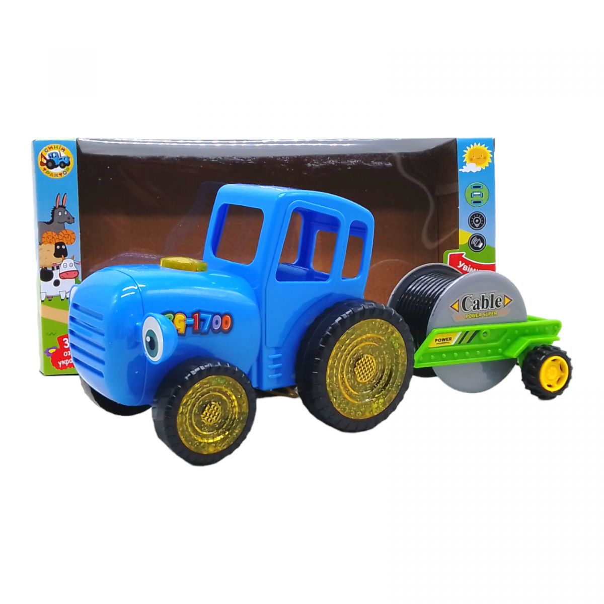 Іграшка "Синій трактор", світло, звук (укр) вид 1