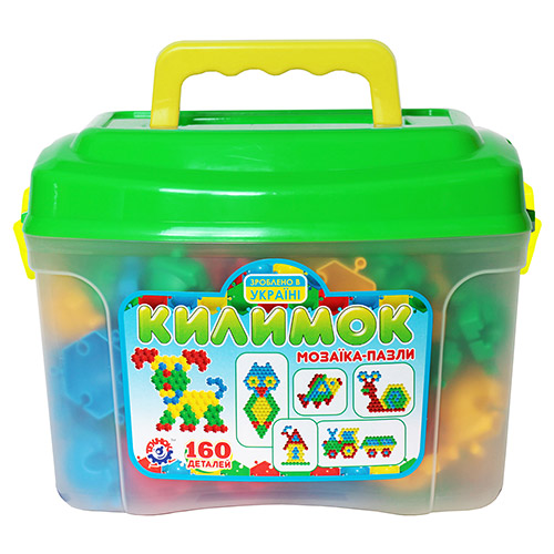 Мозаїка-пазли "Килимок" у валізці (160 деталей)  фото 1