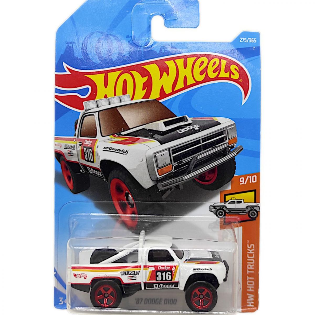 Машинка "Hot wheels: 87 Dodge D100" (оригінал)