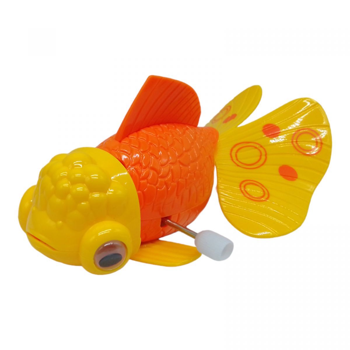 Уцінка.  Заводна іграшка "Золота рибка" (помаранчева) - відсутній верхній плавник
