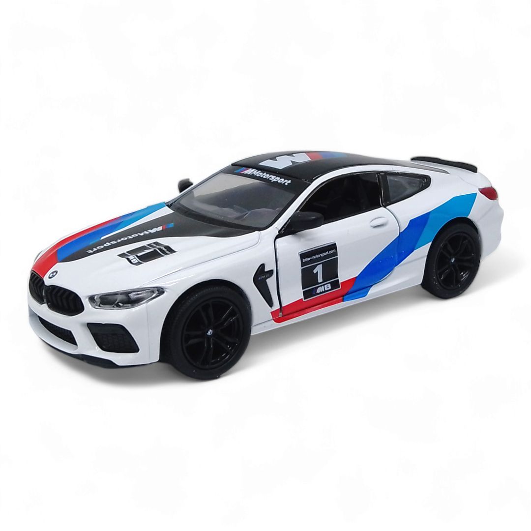 Машинка Kinsmart "BMW M8 Competition Coupe 5", белая