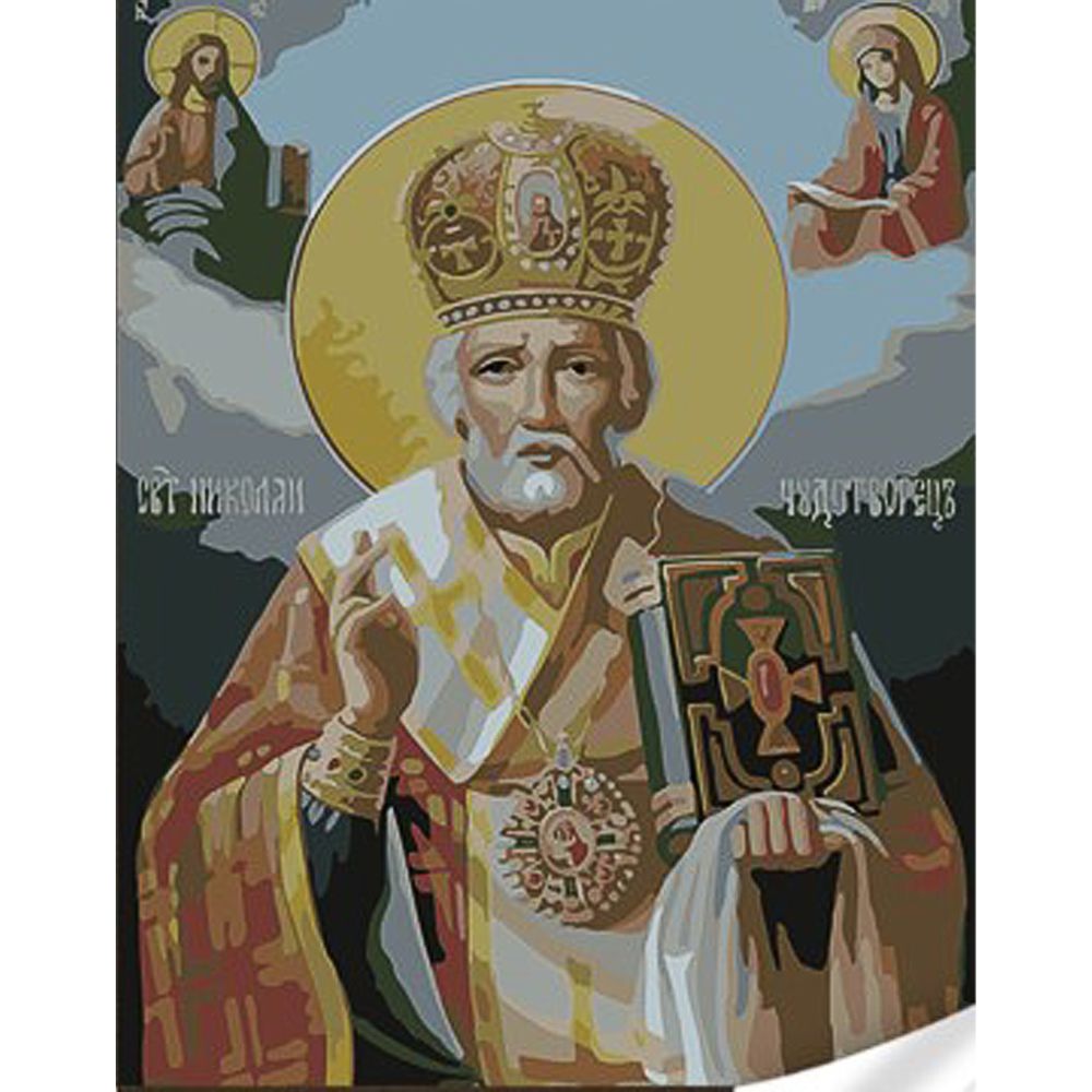 Картина по номерах "Святий Миколай" 30х40 см