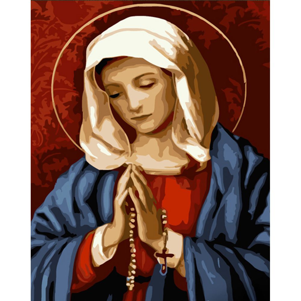 Картина по номерам "Дева Мария" 30х40 см