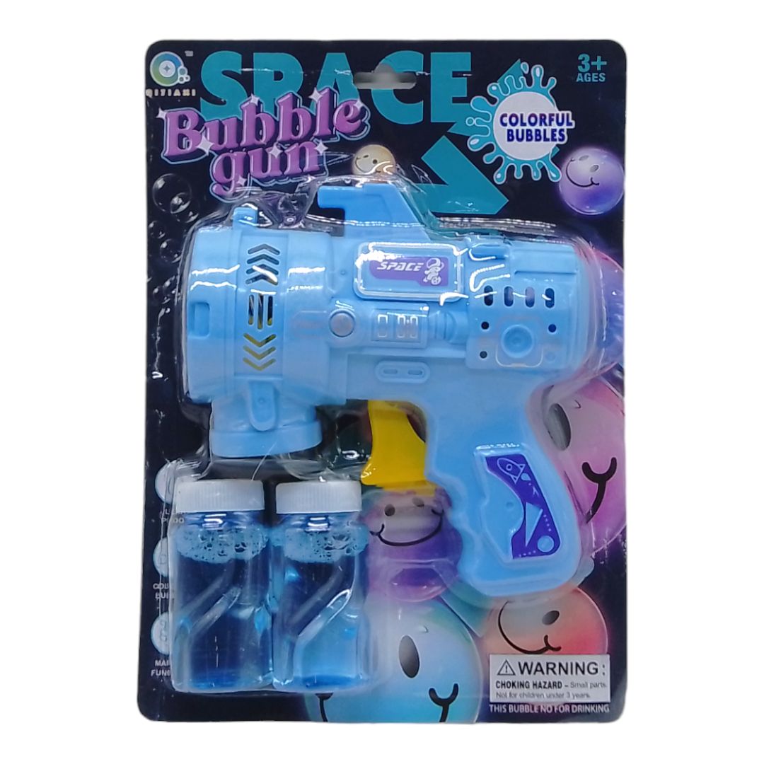 Пістолет з мильними бульбашками "Space Bubble Gun", блакитний