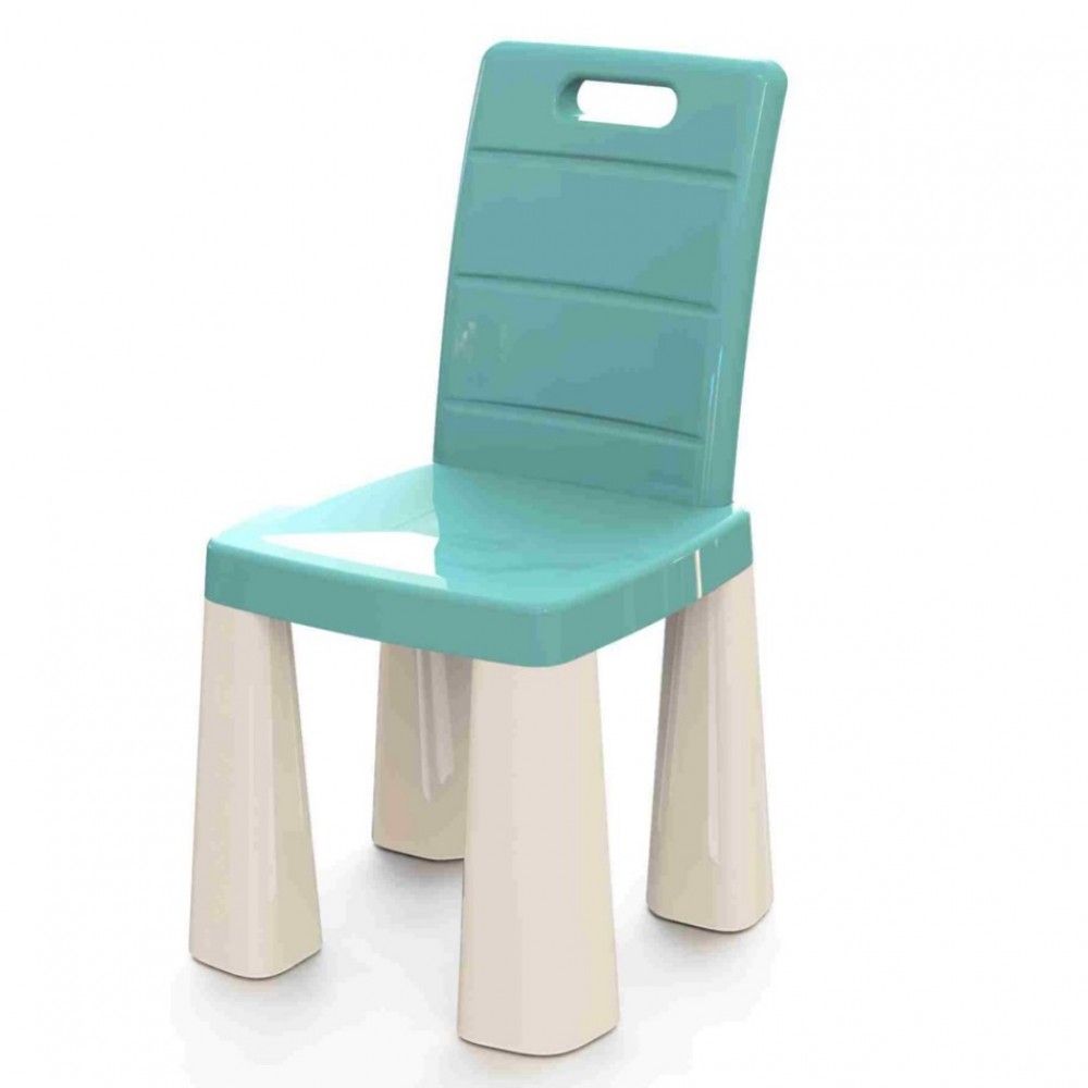 Пластиковый стульчик-табурет (бирюзовый)