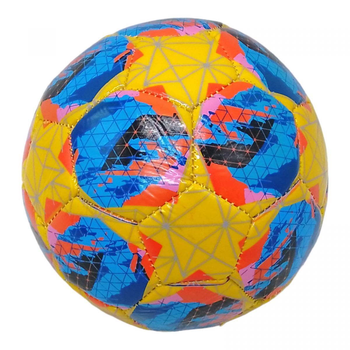 Уценка.  Мяч футбольный детский №2 "Звезды" (желтый) сдувает