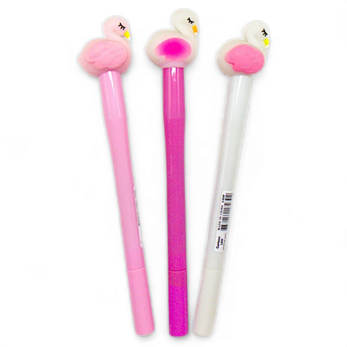 Ручка шариковая "Фламинго", со светом, микс видов, цена за 1 шт