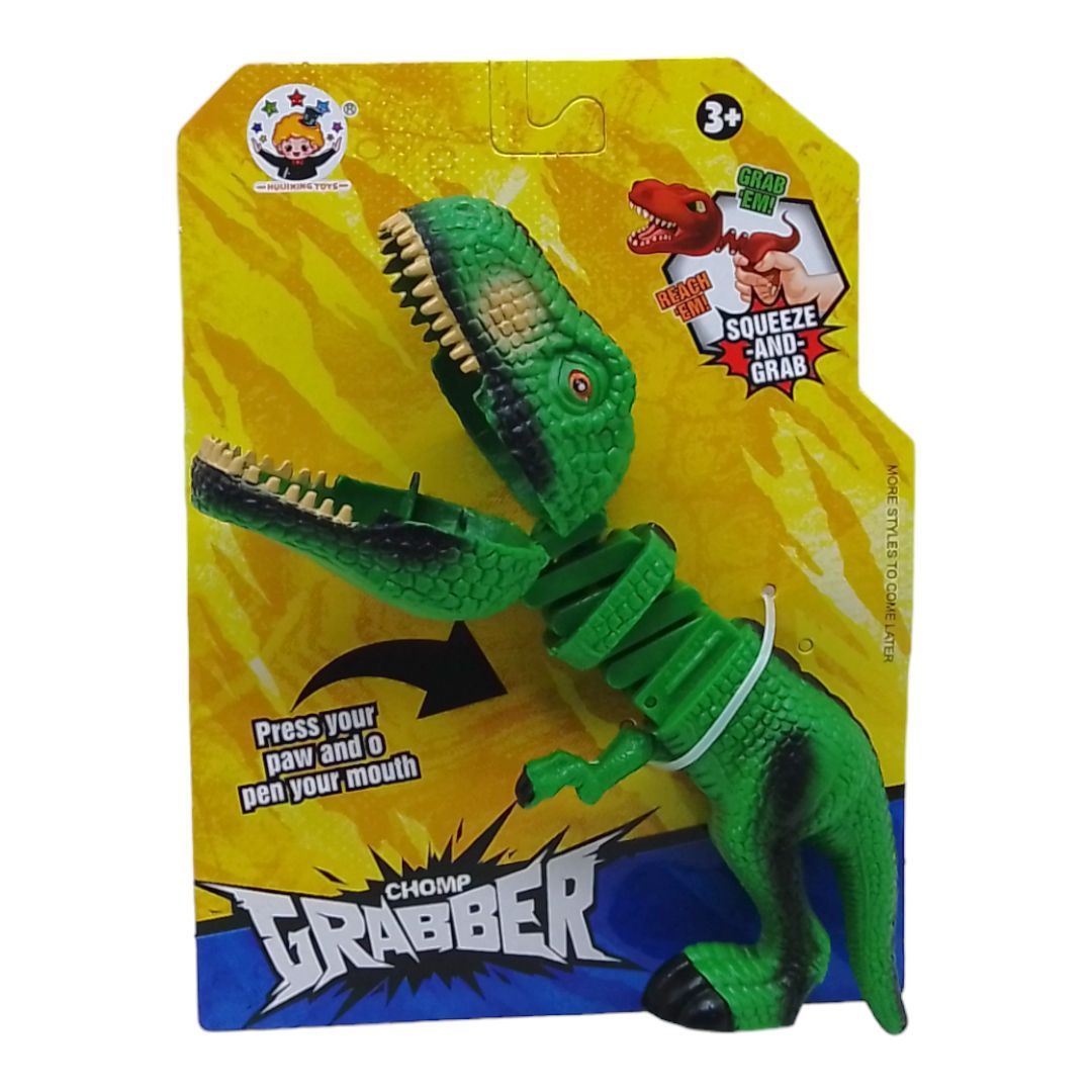 Уцінка.  Іграшка-кусачка "Динозавр Тиранозавр" (зелений) - Відпала щелепа