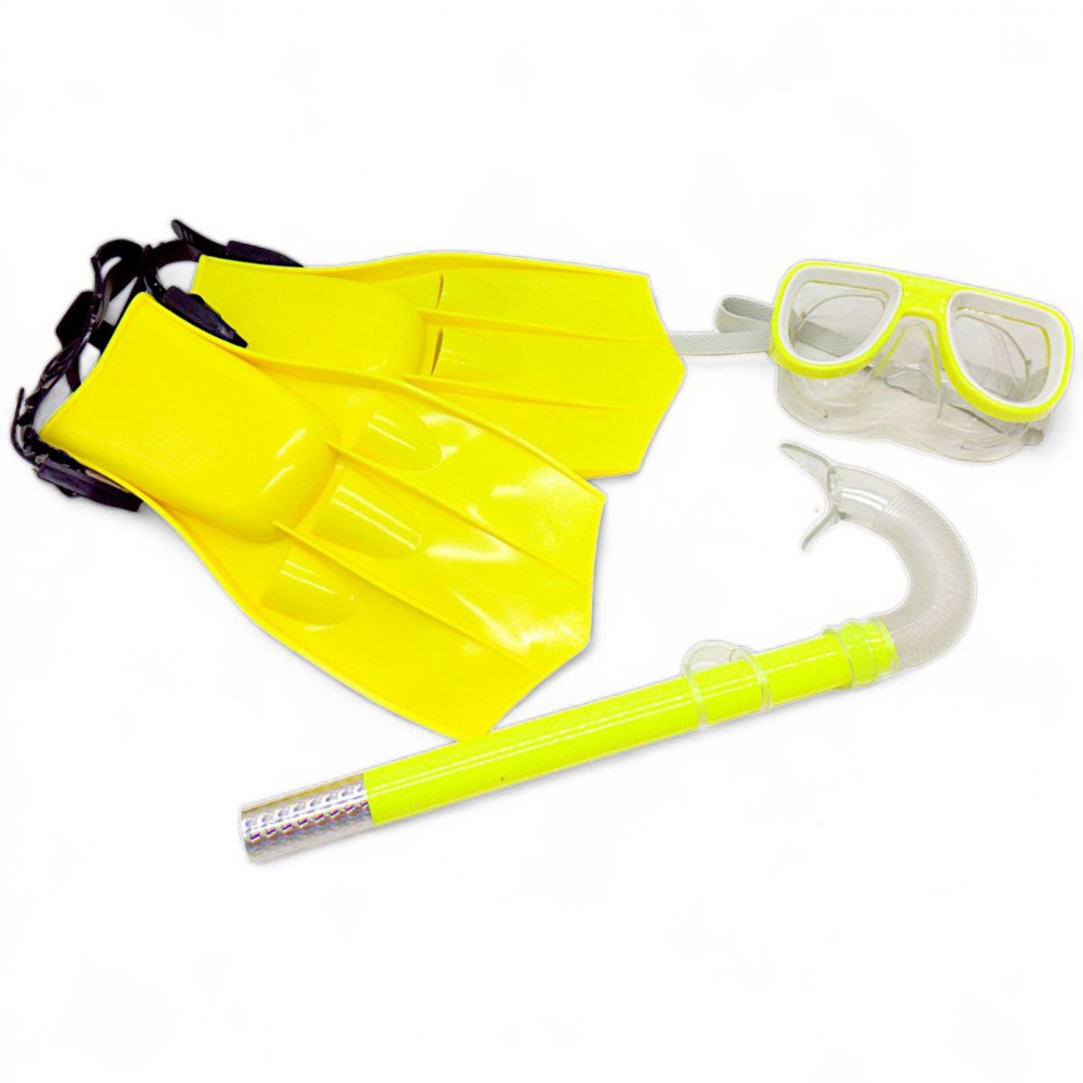 Набір для плавання (маска, ласти, трубка), жовтий