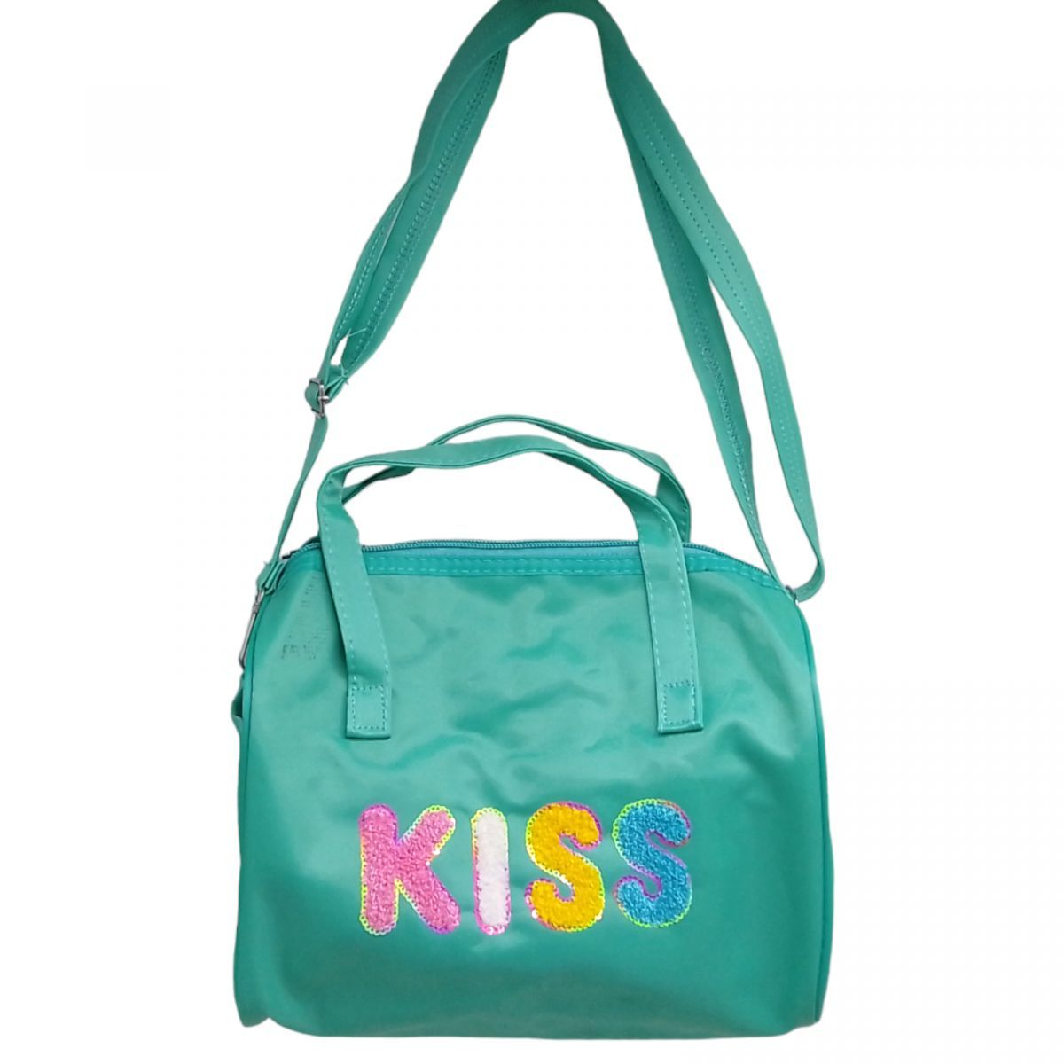 Уцінка.  Сумка дитяча "Kiss", 23х26 см (бірюзова) бруд на сумці (не сильно)