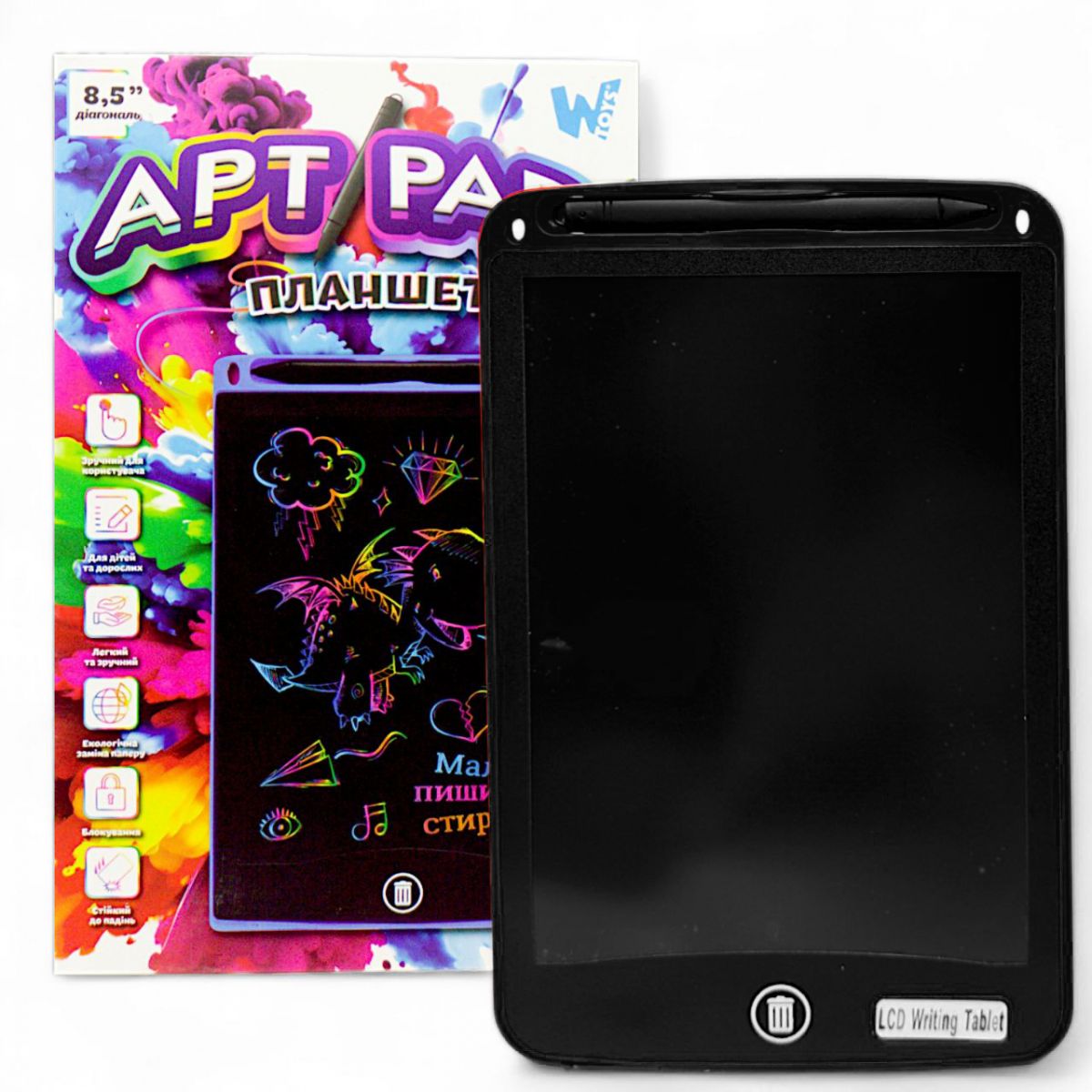 Планшет для рисования "LCD Tablet" (8,5"), черный