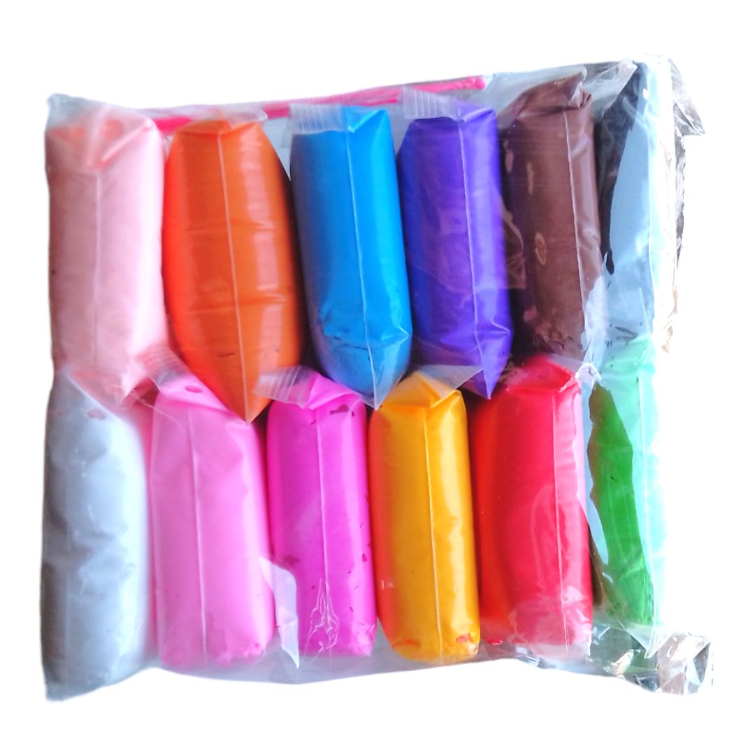 Воздушный пластилин "Super Clay", 12 цветов по 30 г