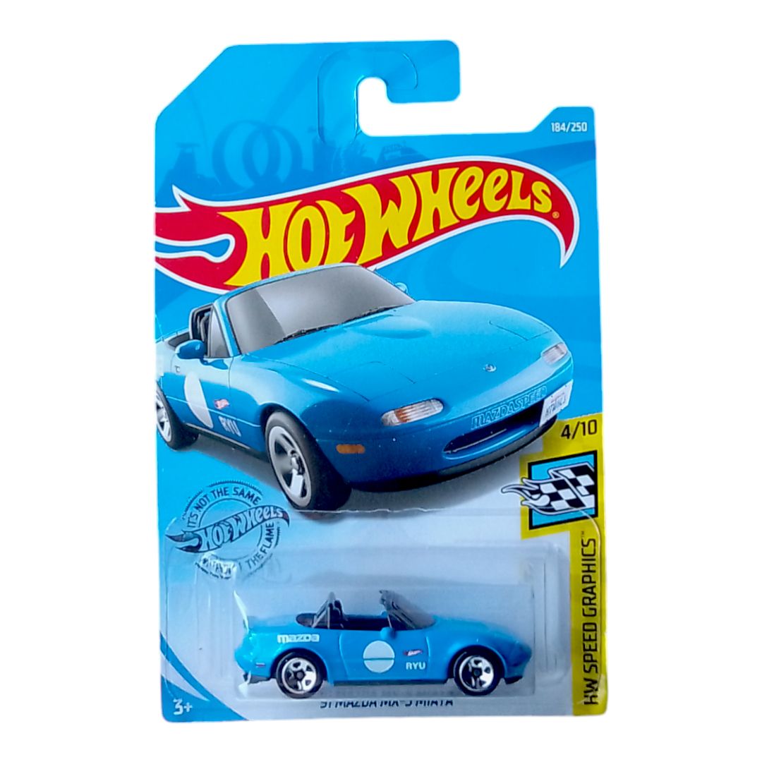 Машинка металева Hot wheels 91 mazda mx -5