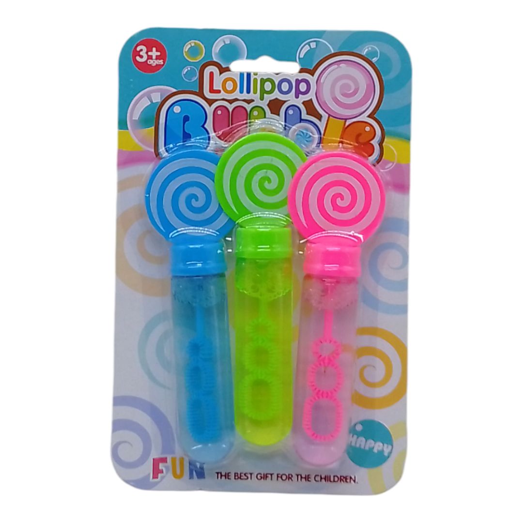 Мыльные пузыри "Lollipop Леденцы", 3 штуки