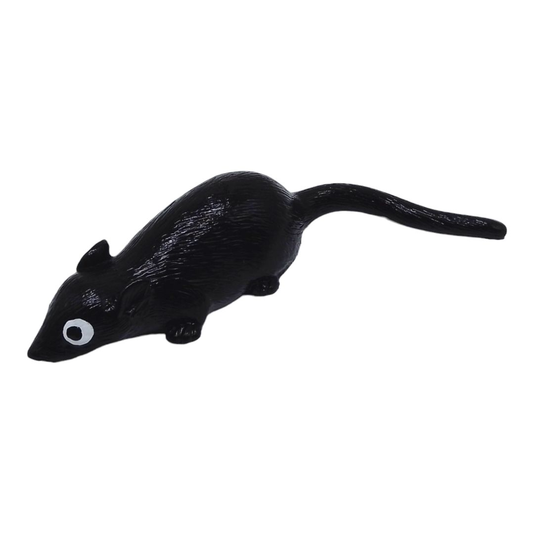 Мышка-липучка (лизун), 9 см. , черный