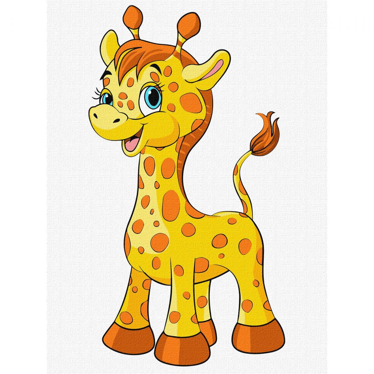 Набір для розпису по номерах для дітей "Чарівний жираф" 30х40см