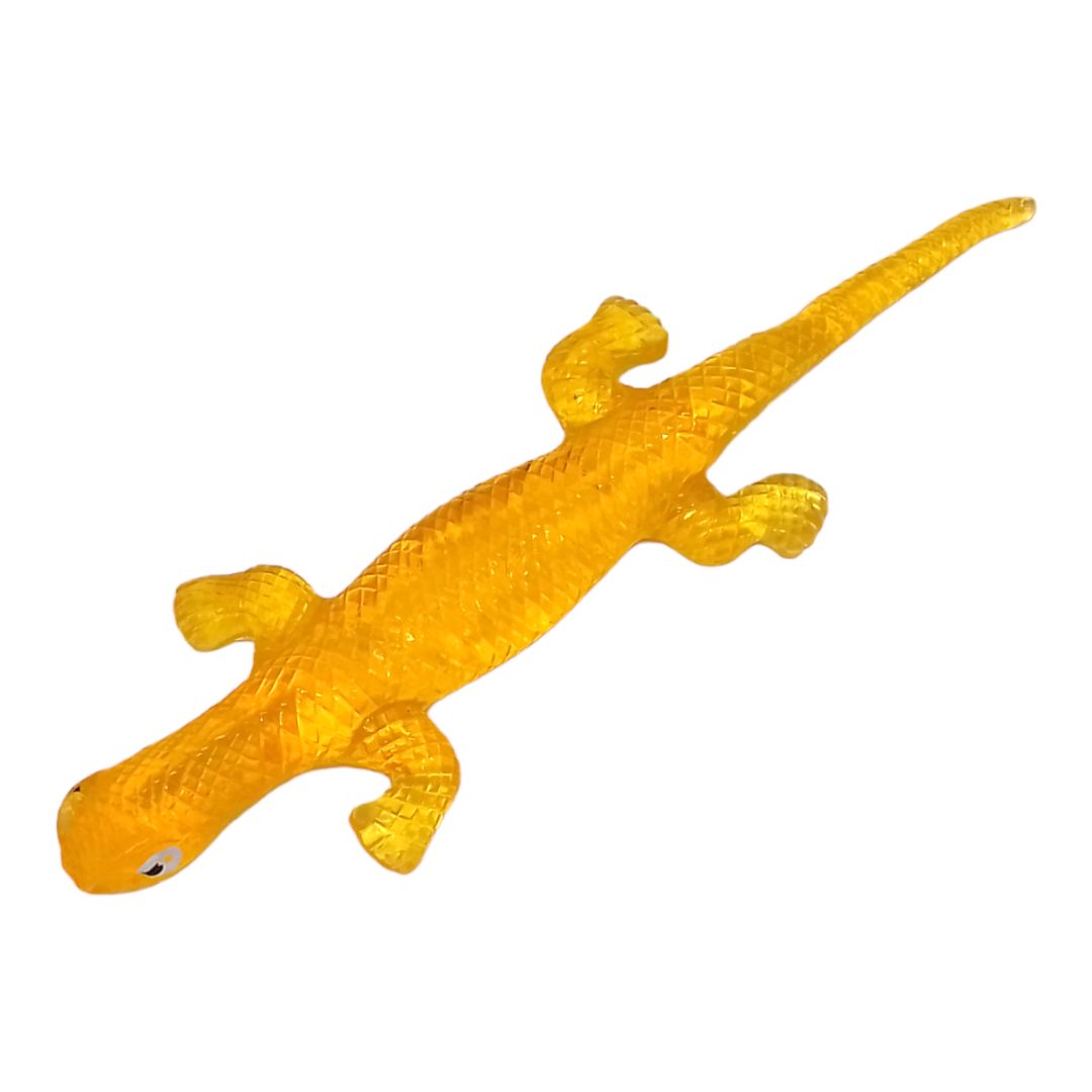 Ящерица-липучка (лизун), 19 см, желтый
