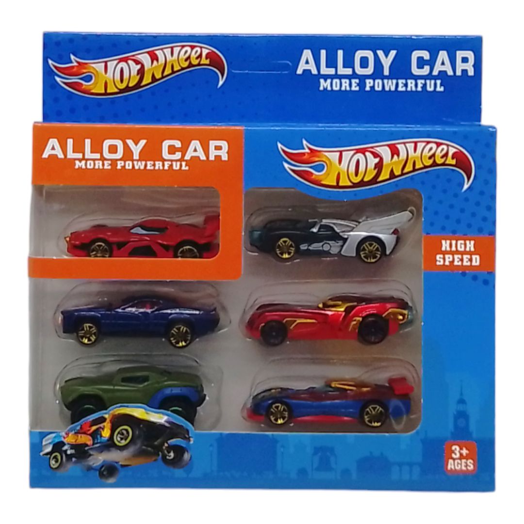 Набор металлических машинок "Hot Wheel", 6 штук