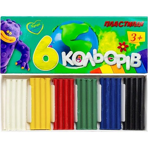 Пластилін мʼякий "Jumbi" 6 кольорів 72 г