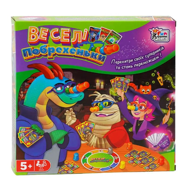 Настольная игра "Веселые врунишки", 24 карточки, 4 очки, 11 колпачков